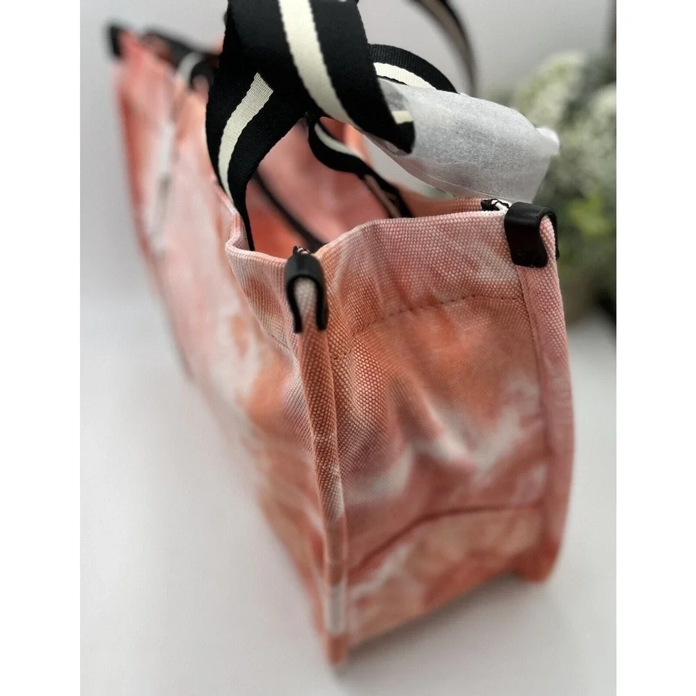 Marc Jacobs Front Mono Melon/Orange/red Multicolor Lg Signet Women's Tote New